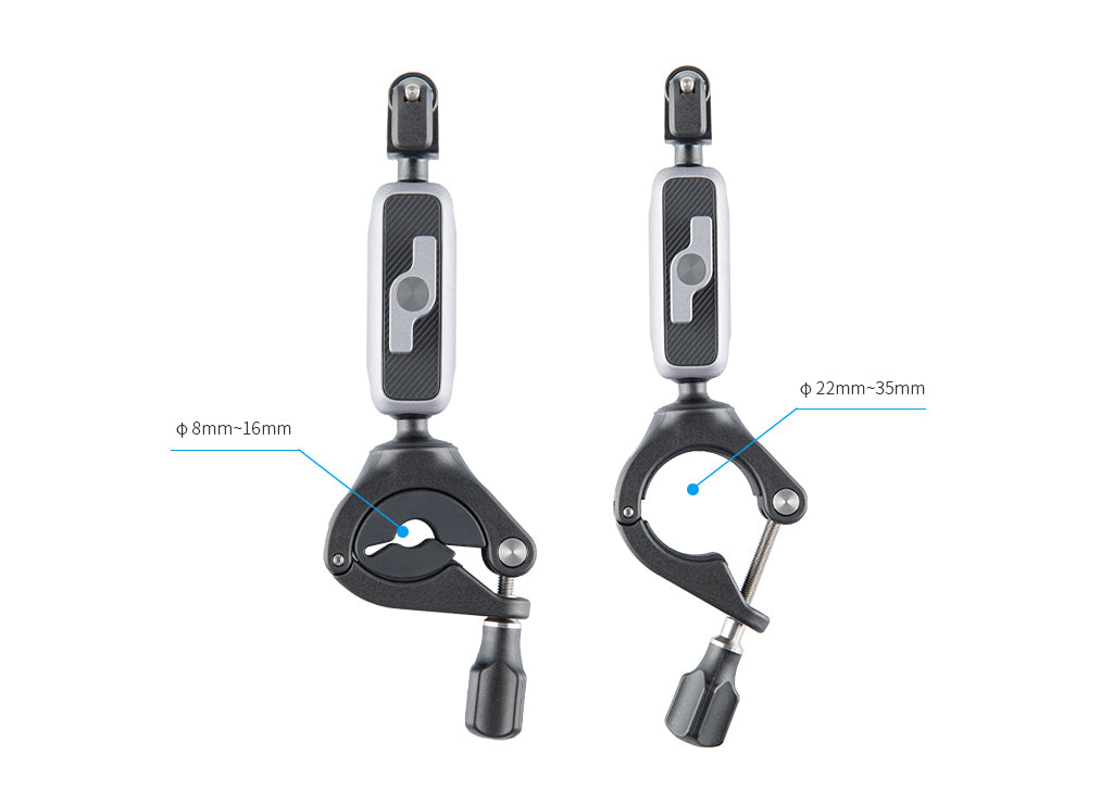 Action Camera Handlebar Mount Compatible Bar Size Range