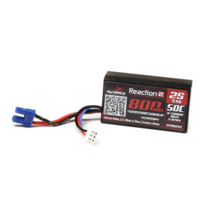 7.4V 800mAh 2S 50C Hardcase LiPo Aku EC2