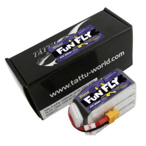 Tattu Funfly 1550 mAh 22,2 V 100 C 6S1P XT60 akumulators