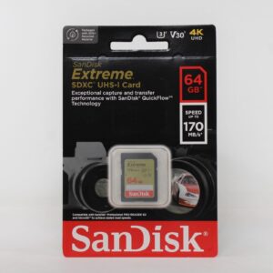 Sandisk - Extreme SDXC 64GB (gaišs) atmiņas karte