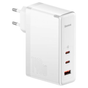 Baseus MOBILE CHARGER WALL 140W (White)