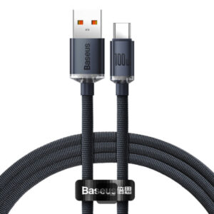 Baseus Crystal Shine Series cable USB-A to Type-C 1.2M  / Black